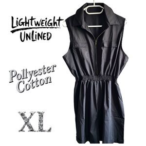 Romper, Black, Polyester-Cotton, Non Stretchy